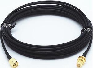 (3m 10FT) RP-SMA male female inner screw inner hole to outer screw inner needle wifi wireless network card routing antenna extension cable