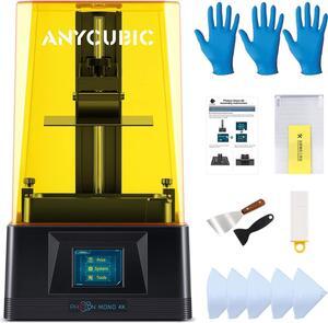 ANYCUBIC Photon Mono 4K 3D Printer, 6.23'' Monochrome Screen Upgraded LCD SLA UV Resin 3D Printers with Fast & Precise Printing and Large Printing Size 5.20''X3.14''X6.50''
