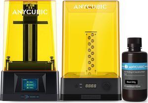 ANYCUBIC Photon Mono 4K + ANYCUBIC Wash and Cure Station 2.0 + 3D Printer Resin(Black, 500g)