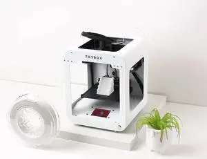 Toybox 3D 1-Touch Kid-Friendly Childrens Toy Printer and 1 Coconut Printer Food Starter Bundle
