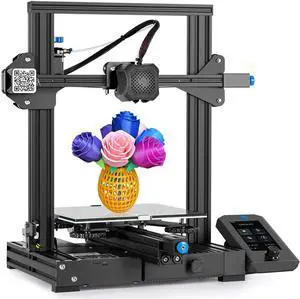 ENOMAKER Creality Ender 3 V2 Upgrade 3D Printer with Silent Mainboard,New UI,Effectless Filament Feed-in,XY-axis Tensioner,Resume Printing,Stable and High Precision,220×220×250mm, Welcome to consult