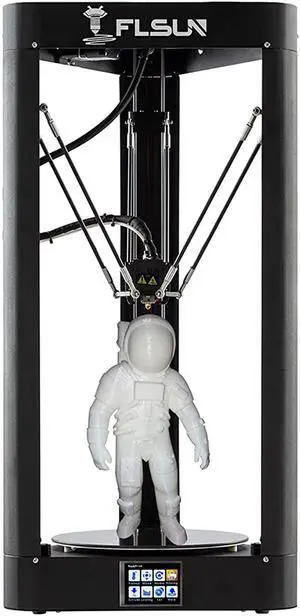 FLSUN QQ-S-PRO Pre-assembled Delta 3d Printer Printing Size 255X360mm Lattice glass platform Auto Leveling Touch Screen