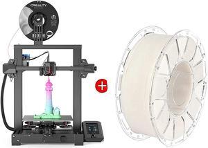 Creality Ender 3 V2 Neo 3D Printer with CR Touch Auto Leveling Kit and 3D Printer PLA Filament 1.75mm 1KG White Color