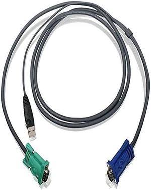 USB KVM Cable, 6 Feet, G2L5202U, Dark Gray