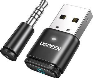 USB Audio Transmitter, Bluetooth 5.3 Adapter for Connecting Bluetooth Headphones to PS5, PS4, Switch, PC, Wireless Audio Adapter with aptX AD, Included Mini Mic (Plug & Play)