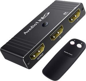 avedio links 8K HDMI 2.1 Switch 4K@120Hz, Bi-Directional 2 in 1 Out HDMI Splitter Switcher with Remote, 8K@60Hz Aluminum HDMI Splitter 1 in 2 Out 48Gbps Ultra HD Compatible with PS5 Xbox Fire Stick