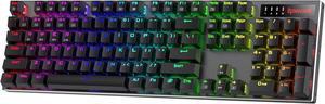 K556 PRO Upgraded Wireless RGB Gaming Keyboard, BT/2.4Ghz Tri-Mode Aluminum Mechanical Keyboard w/No-Lag Connection, Hot-Swap Linear Quiet Red Switch