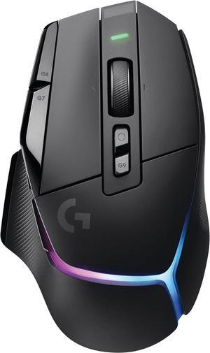 G502 X Plus Lightspeed Wireless Optical Mouse - LIGHTFORCE hybrid switches, LIGHTSYNC RGB, HERO 25K gaming sensor, compatible with PC - macOS/Windows - Black