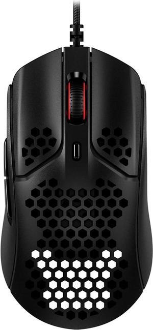 HyperX Pulsefire Haste  Gaming Mouse, Ultra-Lightweight, 59g, Honeycomb Shell, Hex Design, RGB, HyperFlex USB Cable, Up to 16000 DPI, 6 Programmable Buttons,Black