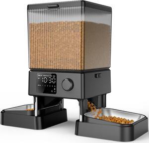 Automatic Cat Feeder for 2 Cats, 20 Cups/5L Automatic Cat Food Dispenser for Small Pets Indoor, Timed Cat Feeder for Dry Food