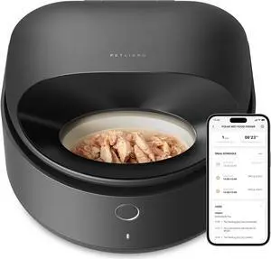 Automatic Cat Feeder Wet Food Refrigerated New Upgraded APP Control,3 Days Freshness 3 Meals,Semiconductor Cooling&Quick Chills Wet Food Dispenser,Polar WiFi Timed Auto Pet Feeder for Cat Dog