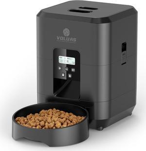 Automatic Cat Feeder - Automatic Pet Feeders for Cats and Dogs, Cat Food Dispenser for Dry Food, Timed Cat Feeders with Memory Function, 2L Auto Cat Feeder