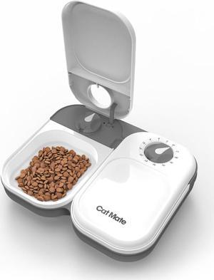 Cat Mate C200 2-Meal Automatic Pet Feeder for Cats and Small Dogs with Ice Pack