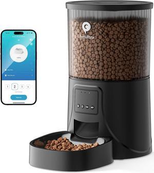 Automatic Cat Feeder WiFi - Automatic Cat Food Dispenser with APP Feeding Control, 4L Auto Pet Feeder for Dry Food, Dual Power Supply, Desiccant Bag