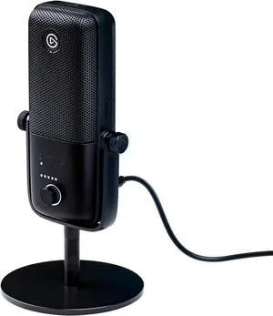 Elgato Wave:3 - Premium Studio Quality USB Condenser Microphone for Streaming, Podcast, Gaming and Home Office, Free Mixer Software, Sound Effect Plugins, Anti-Distortion, Plug n Play, for Mac, PC