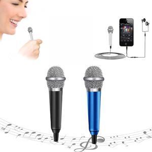 USB Type-C Mini Microphone,Portable Vocal Tiny Microphone, Asmr Microphone,Phone Microphone, Mini Karaoke Microphone for,Android Voice Video Recording Singing, Vlogging,(Black Blue)
