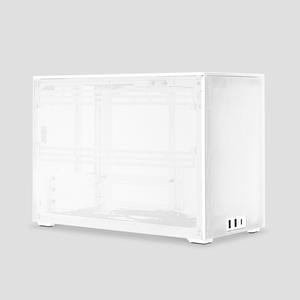 SSUPD Meshroom D MiniITX Small Form Factor SFF Case  Full Mesh Side Panel  White Color ToolFree and Easy Accessibility