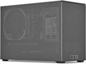 SSUPD Meshroom D Mini-ITX Small Form Factor (SFF) Case - Full Mesh Side Panel - Gray Color, Tool-Free and Easy Accessibility
