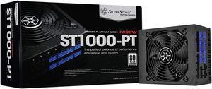 SilverStone Technology ST1000-PT, 80 Plus Platinum 1000W Fully Modular ATX/PS2 Power Supply, SST-ST1000-PT-X