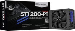 SilverStone Technology ST1200-PT 80 Plus Platinum 1200W Fully Modular ATX/PS2 Power Supply SST-ST1200-PT-X Black