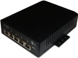 5 PORT UNMANAGED GIGABIT 802.3AT MODE B POE NETWORK SWITCH; 46-58VDC WIRE TERM I