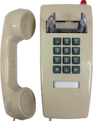 255444V0E27MD Wall Phone w/MSG Light