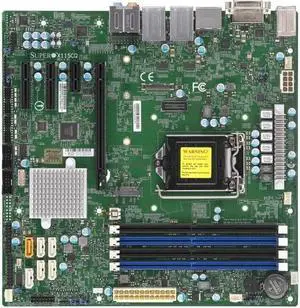 Supermicro X11SCQ Desktop Motherboard - Intel Chipset - Socket H4 LGA-1151