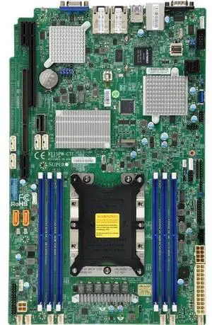 Supermicro Motherboard MBD-X11SPW-CTF-B Xeon Single Socket S3647 C622 Max.768GB PCI Express (MBD-X11SPW-CTF-B)