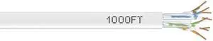 Black Box EYN874A-PB-1000 CAT6 550-MHz Solid Bulk Cable - Unshielded, CMR Grade PVC, White, 1000 ft. Pull Box