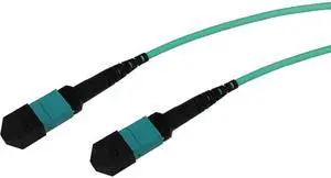 ENET MTP/MPO-FEMALE TO MTP/MPO-FEMALE AQUA MULTIMODE OM4 50/125UM CROSS-OVER (ME