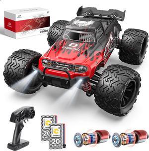 DEERC 9500E 1:16 Scale All Terrain RC Car, 4x4 High Speed Electric Vehicle, 2.4Ghz Off-Road Remote Control Truck with 2 Batteries, 35+ KMH Monster Truck for for Adults Kids