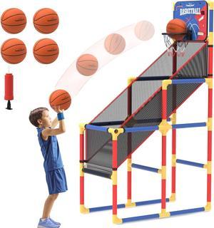 Kids Basketball Hoop Arcade Game W/Electronic Scoreboard Cheer Sound, Basketball Game Toys Gifts for Kids 3-6 5-7 8-12 Toddlers Boys Girls