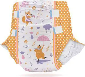 Aimisin Adult Diaper for Men Women, 7pcs Colorful Print Diapers Heavy Absorbency Large XX-Large