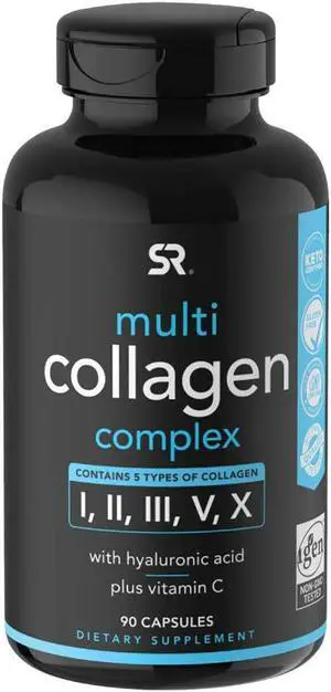 Multi Collagen Complex Dietary Supplement - 90 Capsules