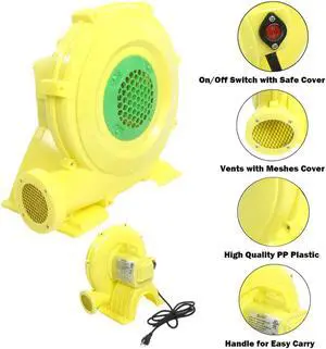 Air Blower Pump Fan 350Watt with Handle For Iatable Bounce House Slide Castle