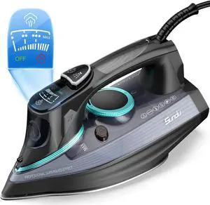 Portable 1700-Watt Steam Iron Professional Grade w/ Digital LED Screen SelfClean
