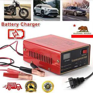 Maintenance-free Battery Charger 12V/24V For Electric Car Scooter SUV Lawn Mower