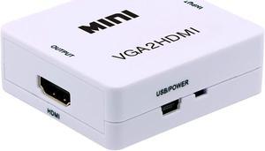 Full HD 1080P VGA to HDMI Video Audio Converter Adapter for HDTV PC Laptop DVD