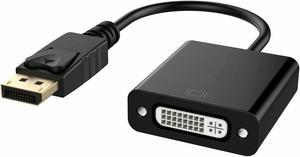 Display Port DP Male to DVI Female Adapter With Cable Converter for Laptop & PC