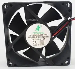 Para FSY80S24M 8025 24V 0.16A 8CM 2-Alambre de inversor dispositivo de enfriamiento ventilador envío gratis