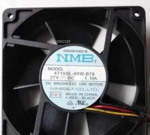 4715SL-09W-B76 27V 1.10A 120*120*38mm 12038 cuatro línea servidor ventilador de refrigeración envío gratis