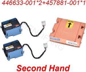 Disipador de calor de prueba OK 446633-001 457873-001, ventilador de refrigeración * 2 y 457881-001 459737-001 455293-001*1
