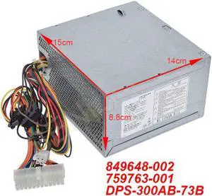 ProDesk 550 405 G2 400 G2 300W fuente de alimentación, 849648-002,759763-001,DPS-300AB-73B, funciona perfectamente