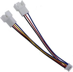 5pcs/ Lot Graphics Card Fan Adapter Cable Extension 1 To 2 Graphics Card Fan 4-pin PWM Temperature Control Adapter 4pin 3pin