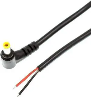 5 pcs DC power adapter cable 0.25m, 10A thick pure copper core wire 5.5x2.5mm elbow DC power adapter cable 0.25m 5.5*2.5