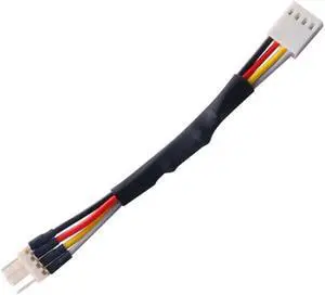 10pcs/lot 4 Pin Computer PC Case Fan Speed Reducer, Low Noise Extension Cable Adaptor