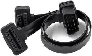 est ELM327 OBD2 16Pin Male To Female Extension Cable for OBD2 OBDII Car Diagnostic Adapter Connector Extension Cords 30cm