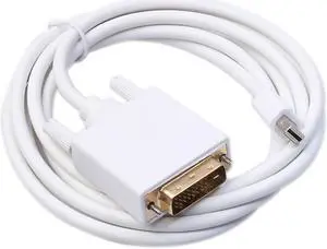 Mini Dp To Dvi Cable Thunderbolt Mini Display Port To DVI Male Converter Cable 6ft / 1.8M for Apple Macbook Pro Air