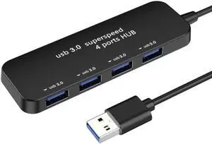 Universal 4 Port USB 3.0 HUB High Speed Ultra-thin Mini External Splitter Adapter Multi Power for MacBook Laptop Tablet Computer