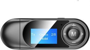 3.5 AUX Bluetooth 5.0 Adapter Wireless USB Bluetooth Receiver Music Audio Transmitter for PC TV Car AUX Adaptador LCD Display